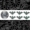 Verdigris Finished Brass Bat Charms Verdigris - Set of Six - V-C12
